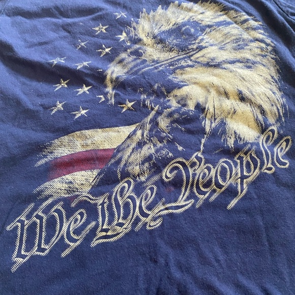 Grunt Style Navy T-Shirt with Eagle Design - Picture 2 of 5